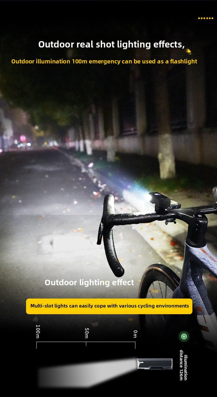 Luz de bicicleta recargable por USB: faro con detección de luz automática para conducción nocturna, linterna LED fuerte
