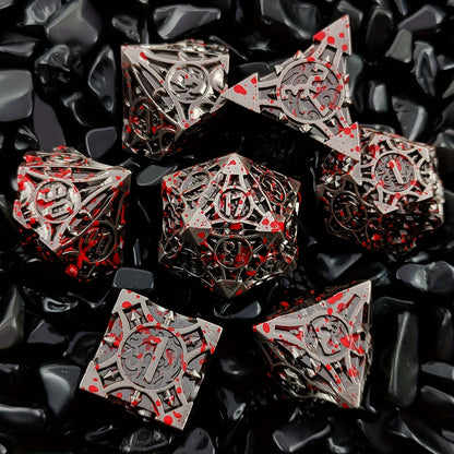 Ultimate RPG Experience: 7-Piece Stylish Metal Dice Set - Precision & Durability for Tabletop Games | Perfect Gamer Gift