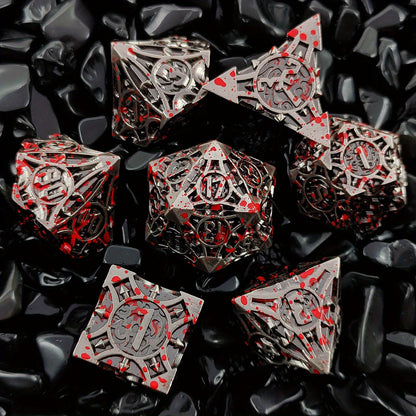 Ultimate RPG Experience: 7-Piece Stylish Metal Dice Set - Precision & Durability for Tabletop Games | Perfect Gamer Gift