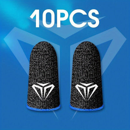 10pcs Mobile Game Fingertip Gloves For PUBG Gamer Sweatproof Anti-slip Touch Screen Finger Sleeve Breathable Gaming Finger Cover