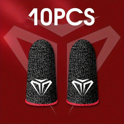 10pcs Mobile Game Fingertip Gloves For PUBG Gamer Sweatproof Anti-slip Touch Screen Finger Sleeve Breathable Gaming Finger Cover