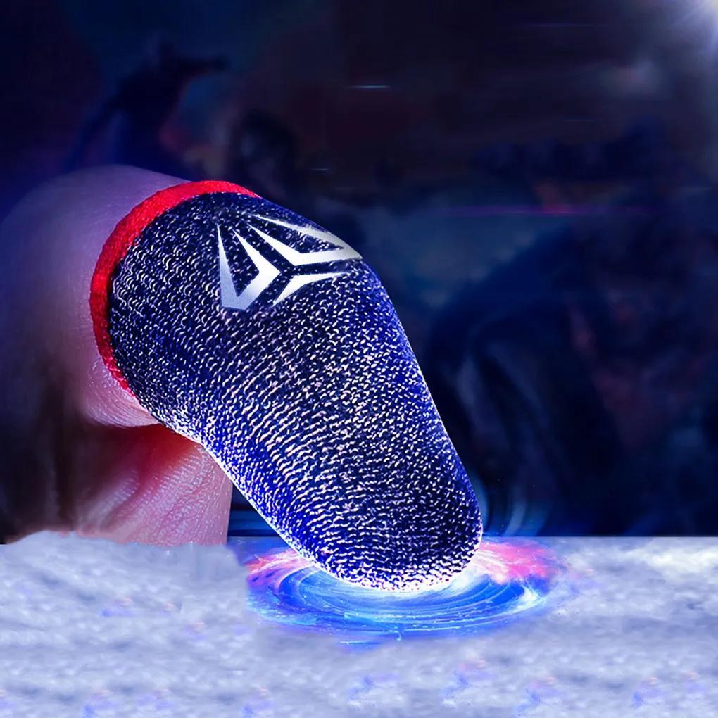 10pcs Mobile Game Fingertip Gloves For PUBG Gamer Sweatproof Anti-slip Touch Screen Finger Sleeve Breathable Gaming Finger Cover