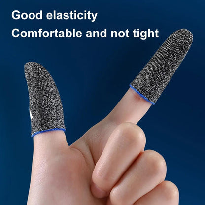 10pcs Mobile Game Fingertip Gloves For PUBG Gamer Sweatproof Anti-slip Touch Screen Finger Sleeve Breathable Gaming Finger Cover