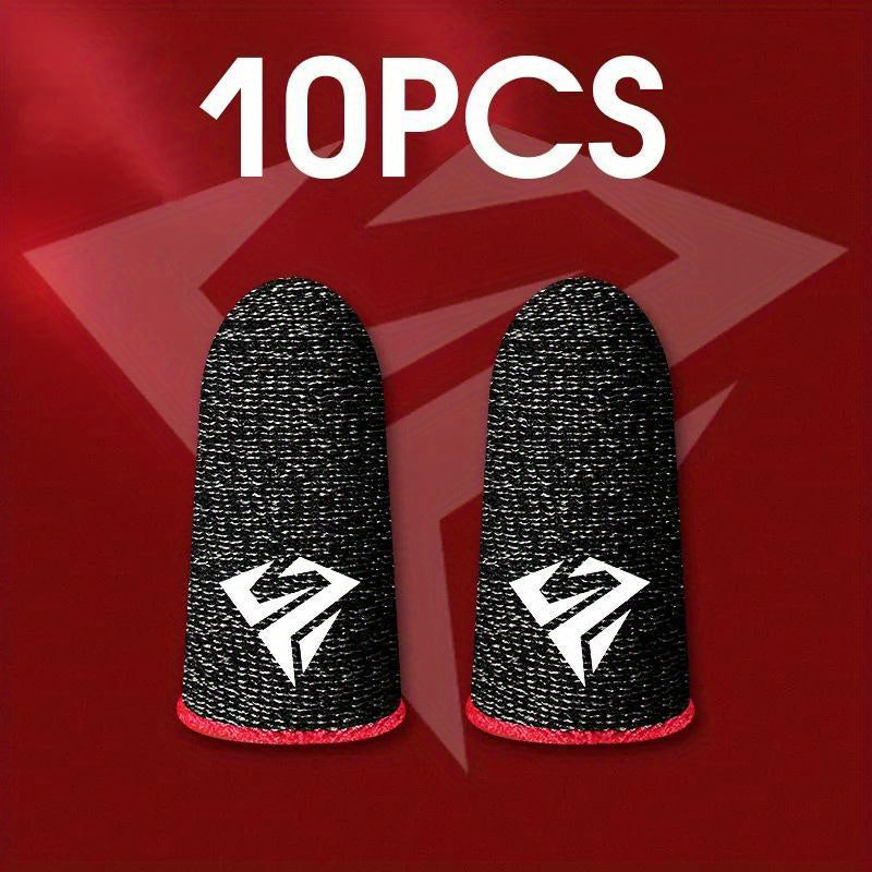 10pcs Mobile Game Fingertip Gloves For PUBG Gamer Sweatproof Anti-slip Touch Screen Finger Sleeve Breathable Gaming Finger Cover