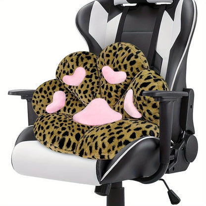 Cat Paw Cushion Chair Comfy Kawaii Shape Lazy Plush Pillow for Gamer Chair 28"x 24" Cozy Floor Cute Seat Kawaii for Girl Worker Gift, Dining Room Bedroom Decorate Black