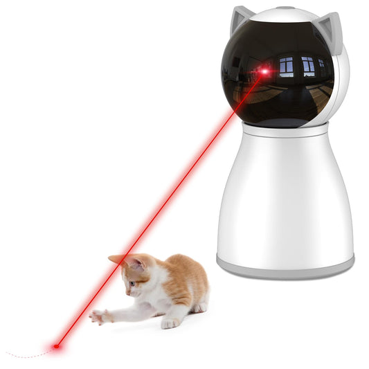 YVE LIFE Laser Cat Toys for Indoor Cats,The 4th Generation Real Random Trajectory Motion Activated Rechargeable Automatic Cat Laser Toy,Interactive Cat Toys for Bored Indoor Adult