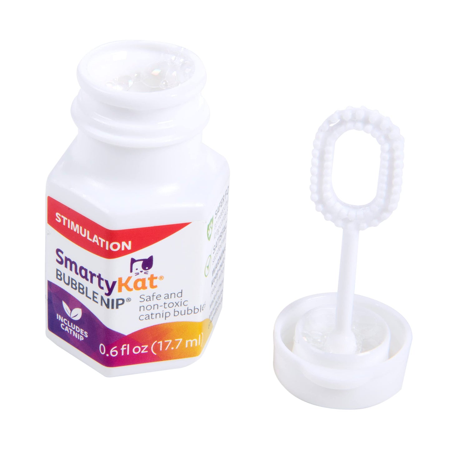 SmartyKat Bubble Nip Catnip Bubbles for Cats & Kittens, Safe for Pets - Trial Size, 0.6 Fluid Ounce