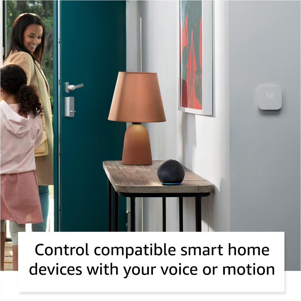 Amazon Echo Dot (modelo más reciente): parlante Alexa con sonido vibrante, ideal para dormitorios, comedores y oficinas (carbón)