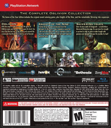 The Elder Scrolls IV: Oblivion - Playstation 3 Game of the Year Edition