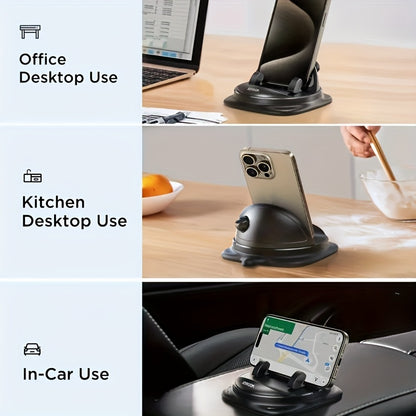 JOYROOM Car Phone Holder Mount - Rotatable Adjustable Dashboard/Dashboard///-Free, Non-Slip & ABS, Waterproof & Heat-Resistant, Spring-Loaded Grip, One-Touch Operation for iPhone/Samsung/Smartphones