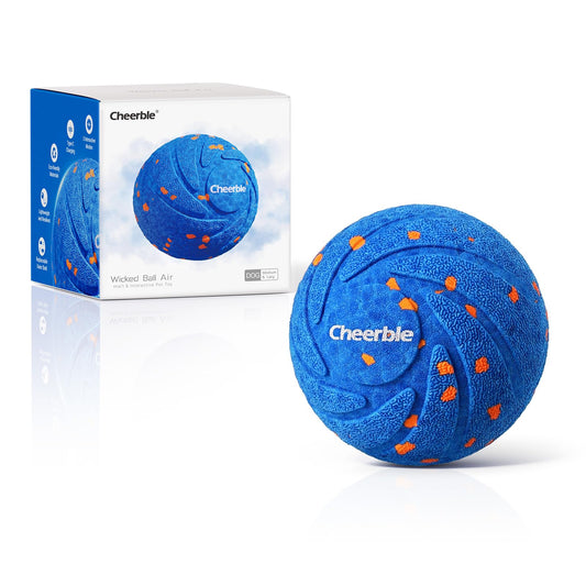 Cheerble Juguete interactivo inteligente para perros, Wicked Ball AIR, movimiento automático, rebote y rotación, material E-TPU, clasificación impermeable IPX7, bola rodante activa para perros