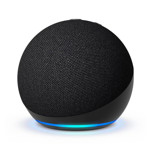 Amazon Echo Dot (modelo más reciente): parlante Alexa con sonido vibrante, ideal para dormitorios, comedores y oficinas (carbón)