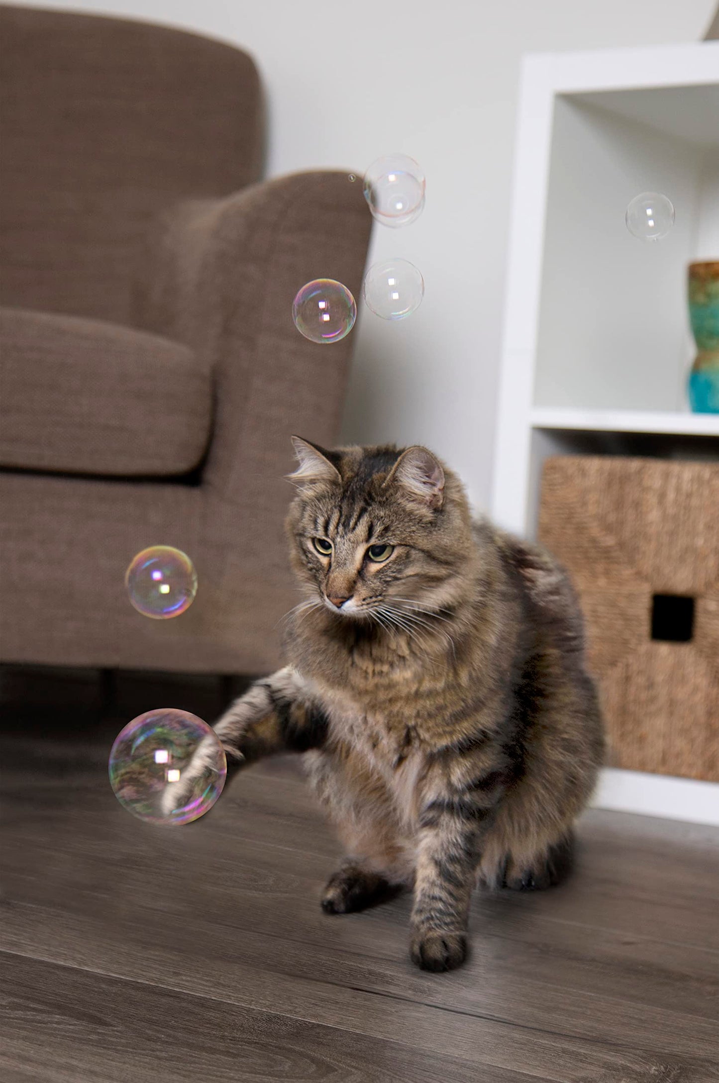 SmartyKat Bubble Nip Catnip Bubbles for Cats & Kittens, Safe for Pets - Trial Size, 0.6 Fluid Ounce