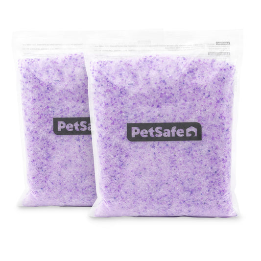 PetSafe ScoopFree Premium Crystal Cat Litter - Outperforms Clay Litter - Less Tracking, Dust for A Fresh Home - Non-Clumping - Two 4.3 lb Bags of Litter (8.6 lb Total) - Lavender