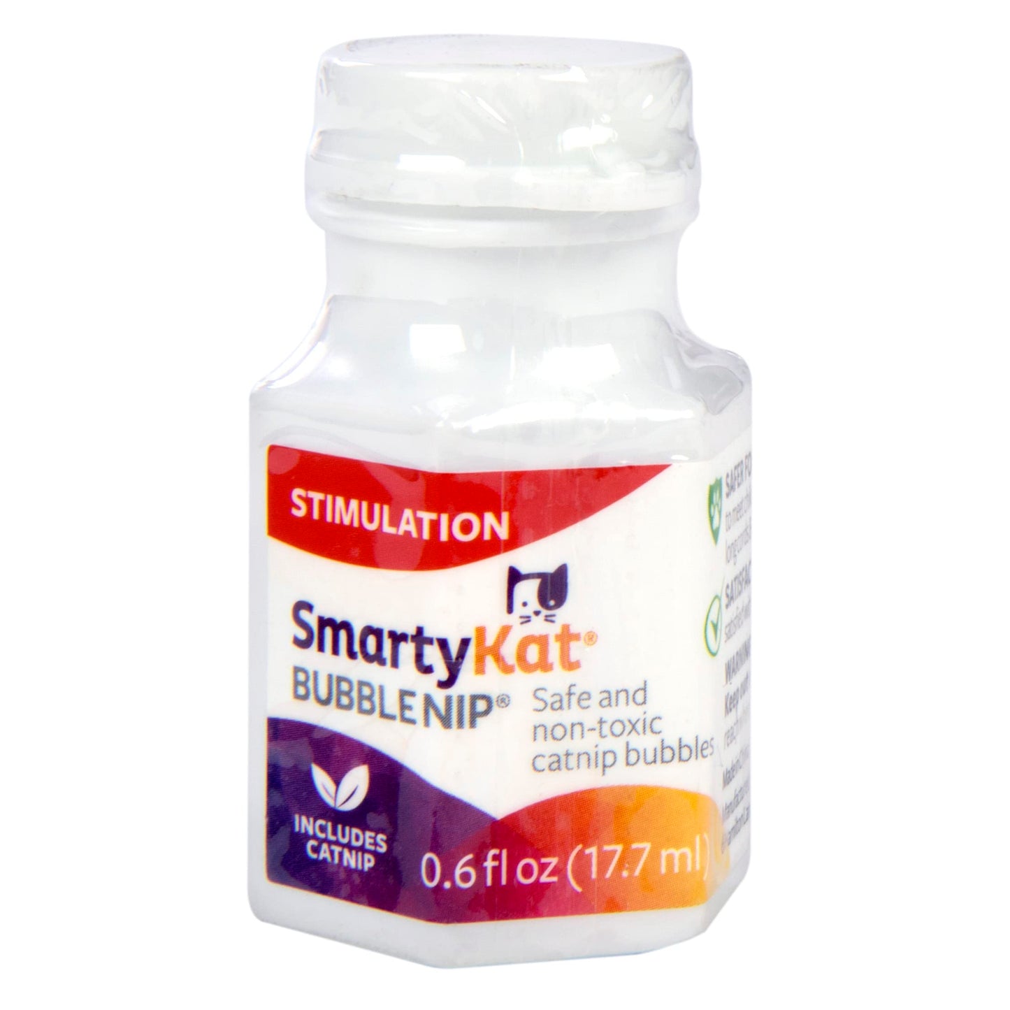 SmartyKat Bubble Nip Catnip Bubbles for Cats & Kittens, Safe for Pets - Trial Size, 0.6 Fluid Ounce