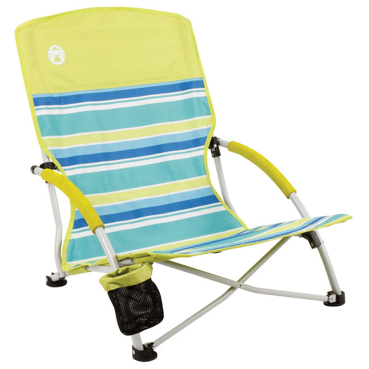 Silla de playa ligera Coleman Utopia Breeze con portavasos