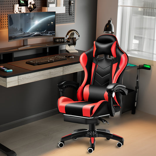 Ergonomic Gaming Chair for Adults and Teens - Racing Style PC Office Chair with Lumbar Support