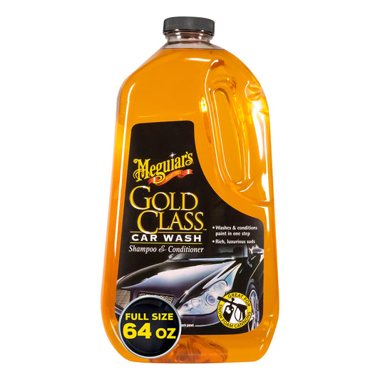 Líquido limpiador para autos Meguiar 's Gold Class, Champú y acondicionador para lavar carro
