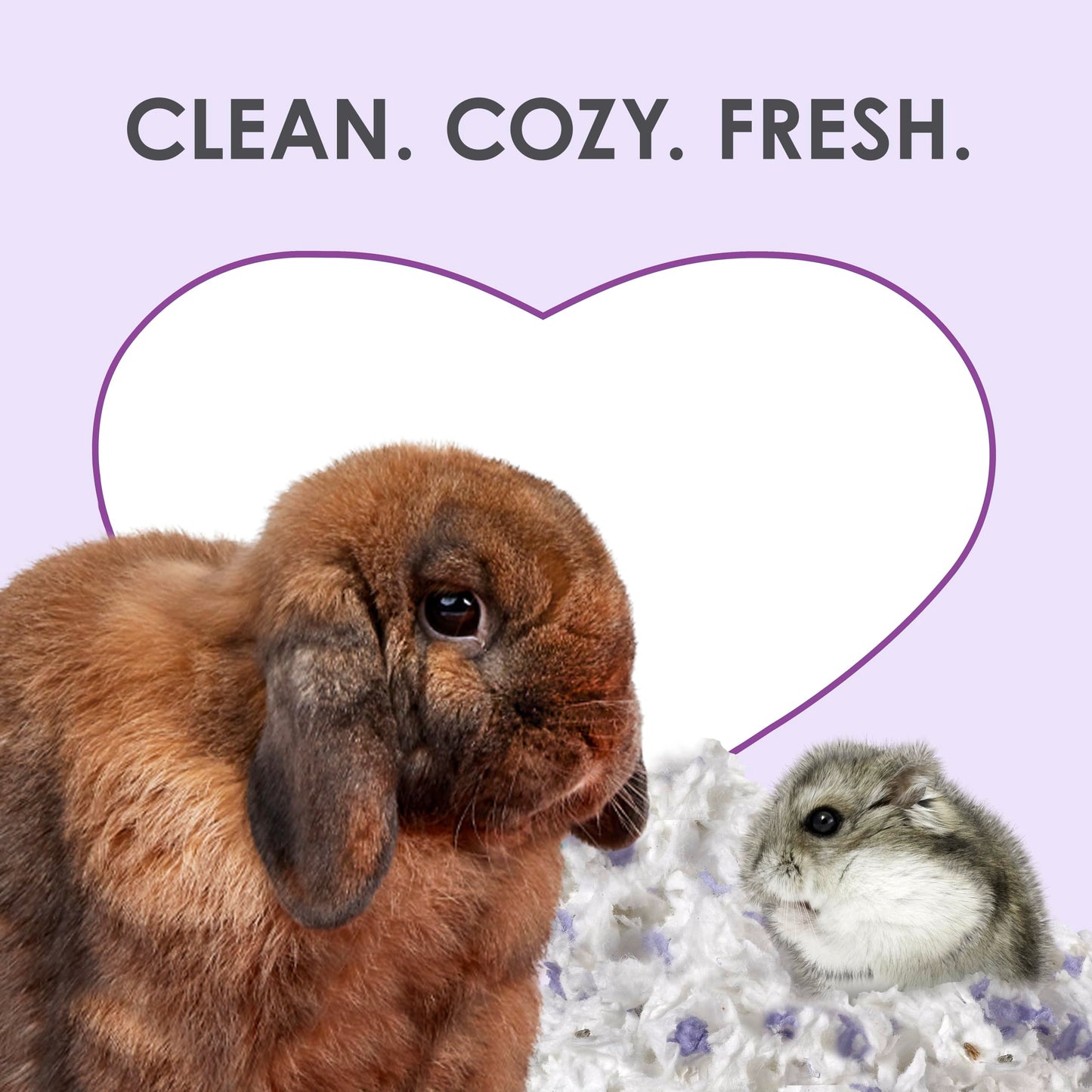 Kaytee Clean & Cozy Lavender Bedding For Pet Guinea Pigs, Rabbits, Hamsters, Gerbils, and Chinchillas, 49.2 Liters