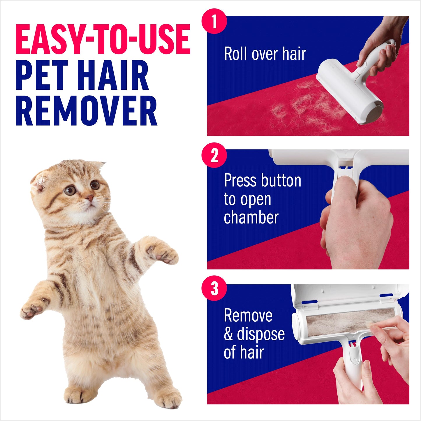 Rollo ChomChom, para remover el pelo de perros, gatos, mascotas