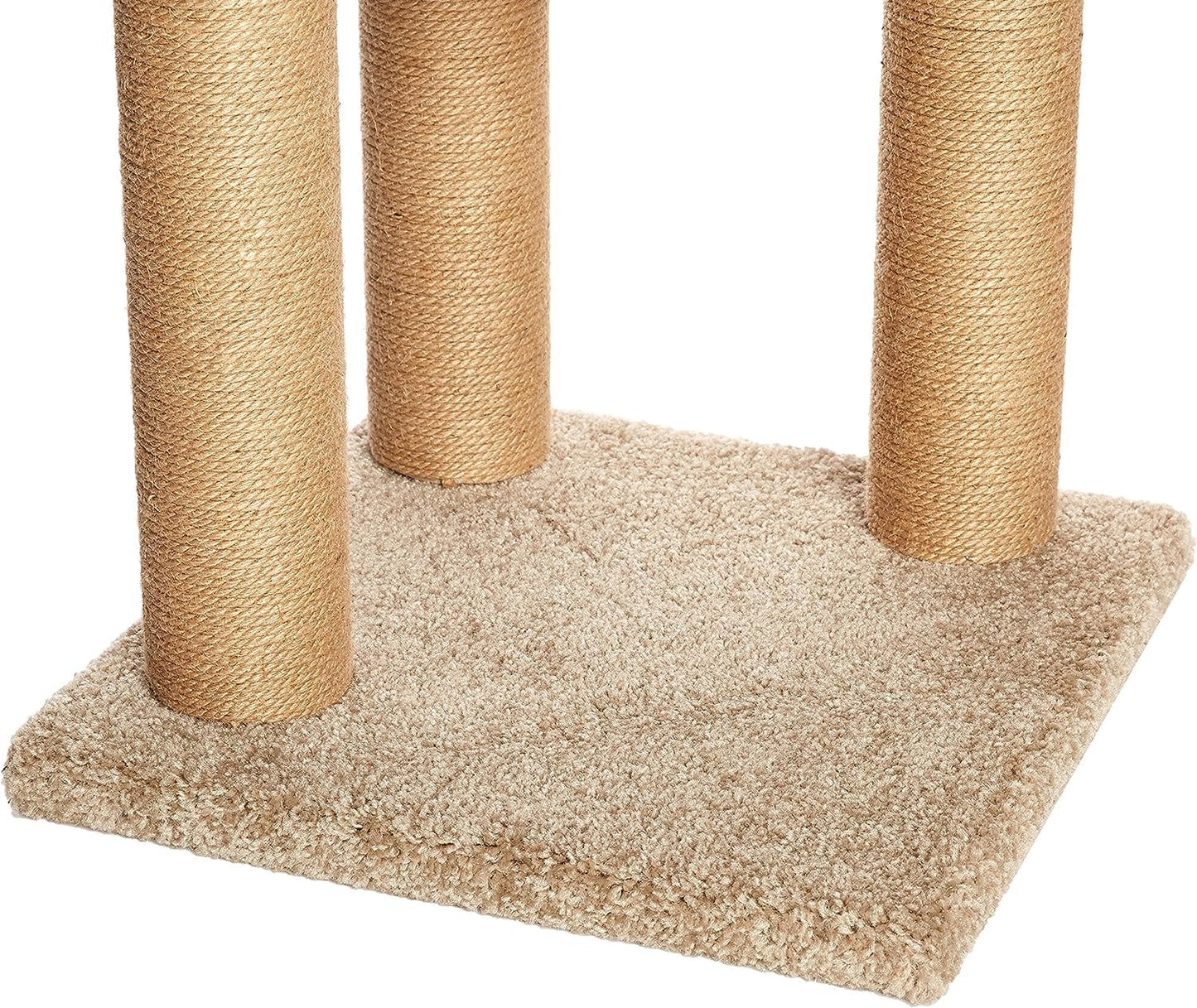 Amazon Basics - Torre mediana de árbol de actividades para gatos con poste para arañar (16 x 16 x 31 pulgadas)