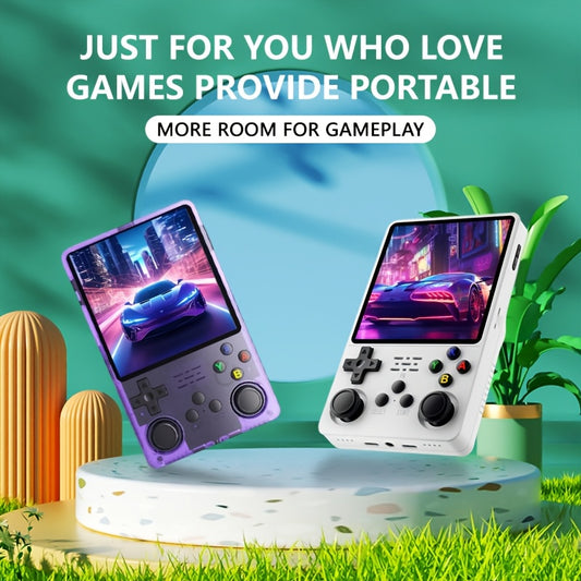R36S Retro Game Controller Handheld - Portable Gaming Console with 3.5" IPS Screen, 64GB Internal Storage, USB-C Charging, Linux OS - Compatible with 20+ Emulators for NES,, GBA, PSP, PS1, N64, Game Boy - Ideal Gift for Gamer