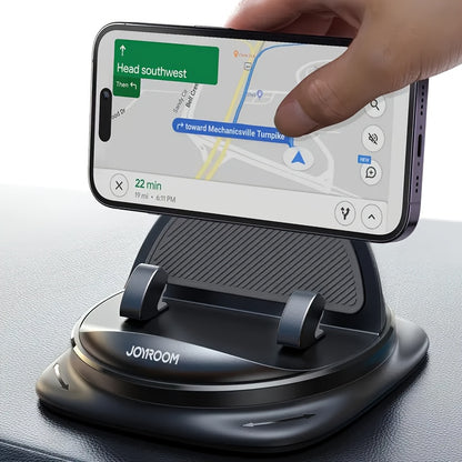 JOYROOM Car Phone Holder Mount - Rotatable Adjustable Dashboard/Dashboard///-Free, Non-Slip & ABS, Waterproof & Heat-Resistant, Spring-Loaded Grip, One-Touch Operation for iPhone/Samsung/Smartphones