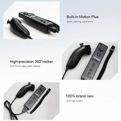 Controlador remoto Wii y Nunchuck con Motion Plus