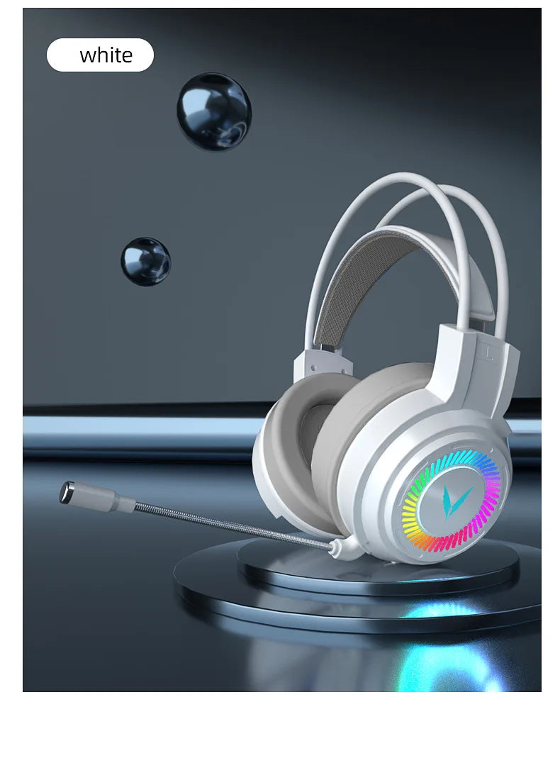 G58 G60 auriculares para juegos 7,1 estéreo SVirtual envolvente bajo auriculares con micrófono luz LED para ordenador PC Gamer plegable
