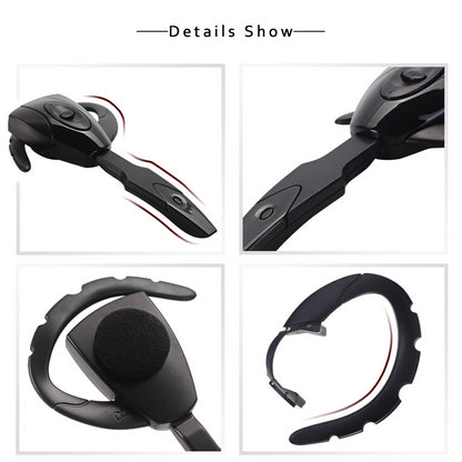 Auriculares inalámbricos para negocios, cascos compatibles con Bluetooth, micrófono, recargable, modo de reposo, conducción de coche, deporte, manos libres