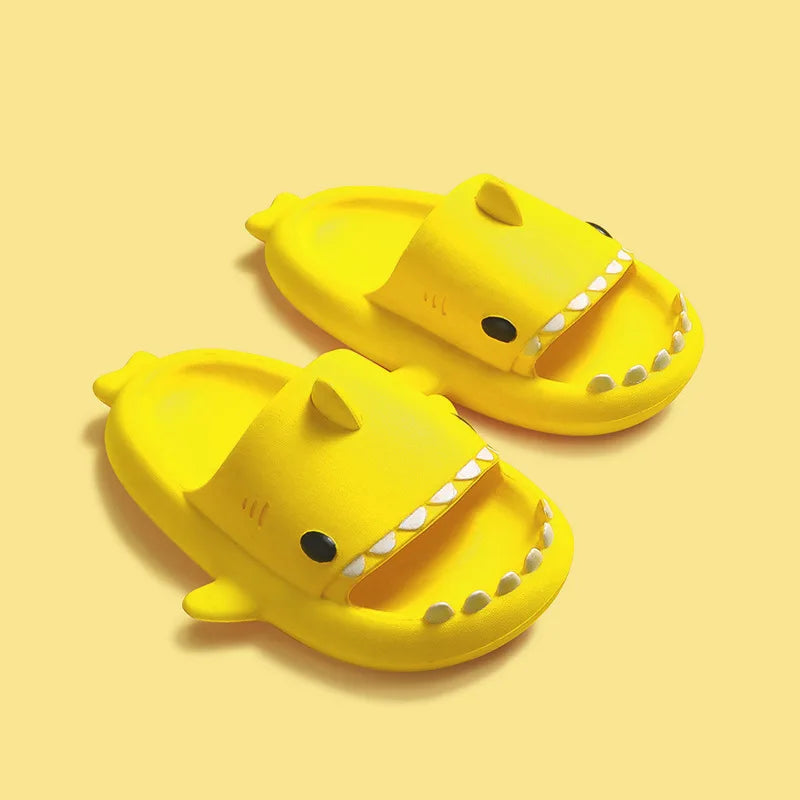 Zapatillas para niños, sandalias de tiburón de dibujos animados, zapatos de verano para niños y niñas, suela suave antideslizante