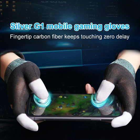 1/3/5 juegos de guantes con funda para el pulgar, accesorios sensibles a prueba de sudor para jugadores, guantes para yemas de los dedos con pantalla táctil, cubierta transpirable