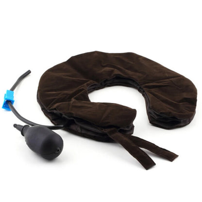 Collar Cervical de aire, Collar inflable, masajeador de tracción para el cuello, terapia de vértebra, alivio del dolor, almohada de 3 capas, masajeador para el cuidado de la salud