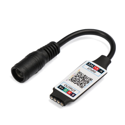 Mini tira de luces LED con Bluetooth, controlador de luz RGB, inalámbrico, Control de teléfono inteligente, cc 5-24V 6A para RGB 3528 5050, accesorios diarios