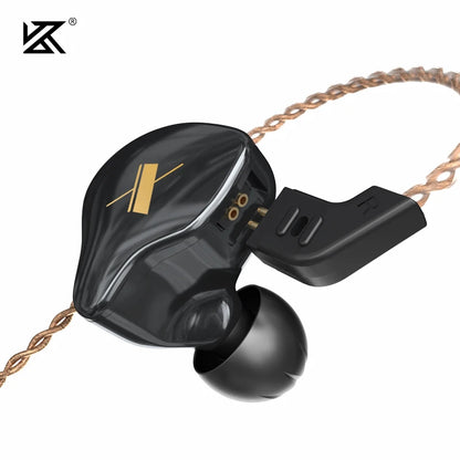 Auriculares KZ EDX 1 auriculares con graves HIFI dinámicos auriculares con Monitor deportivo con cancelación de ruido