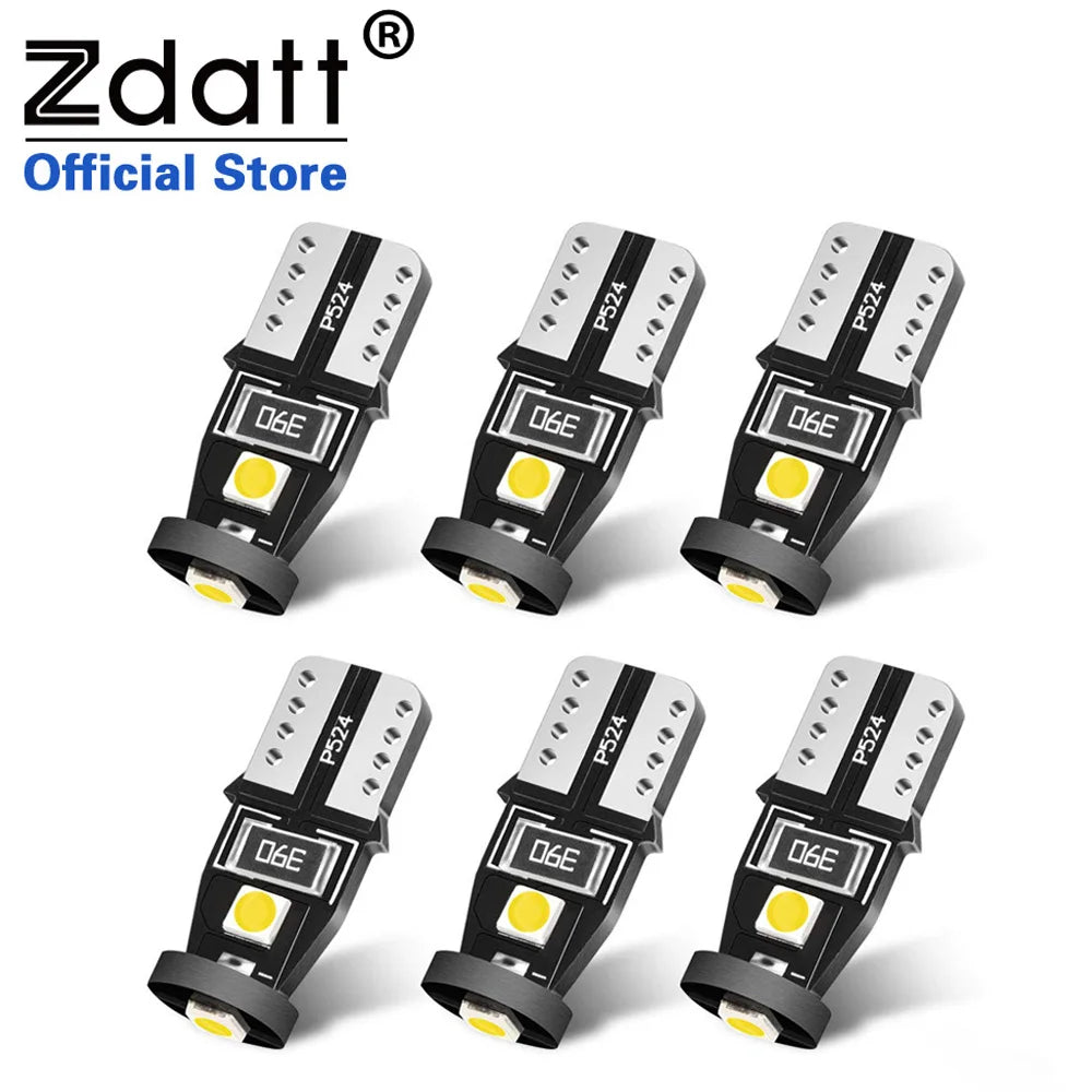 Zdatt-luces Led superbrillantes para aparcamiento de coche, lámpara de lectura, T10, W5W, Canbus, W5W, 168, 194, 10 unidades