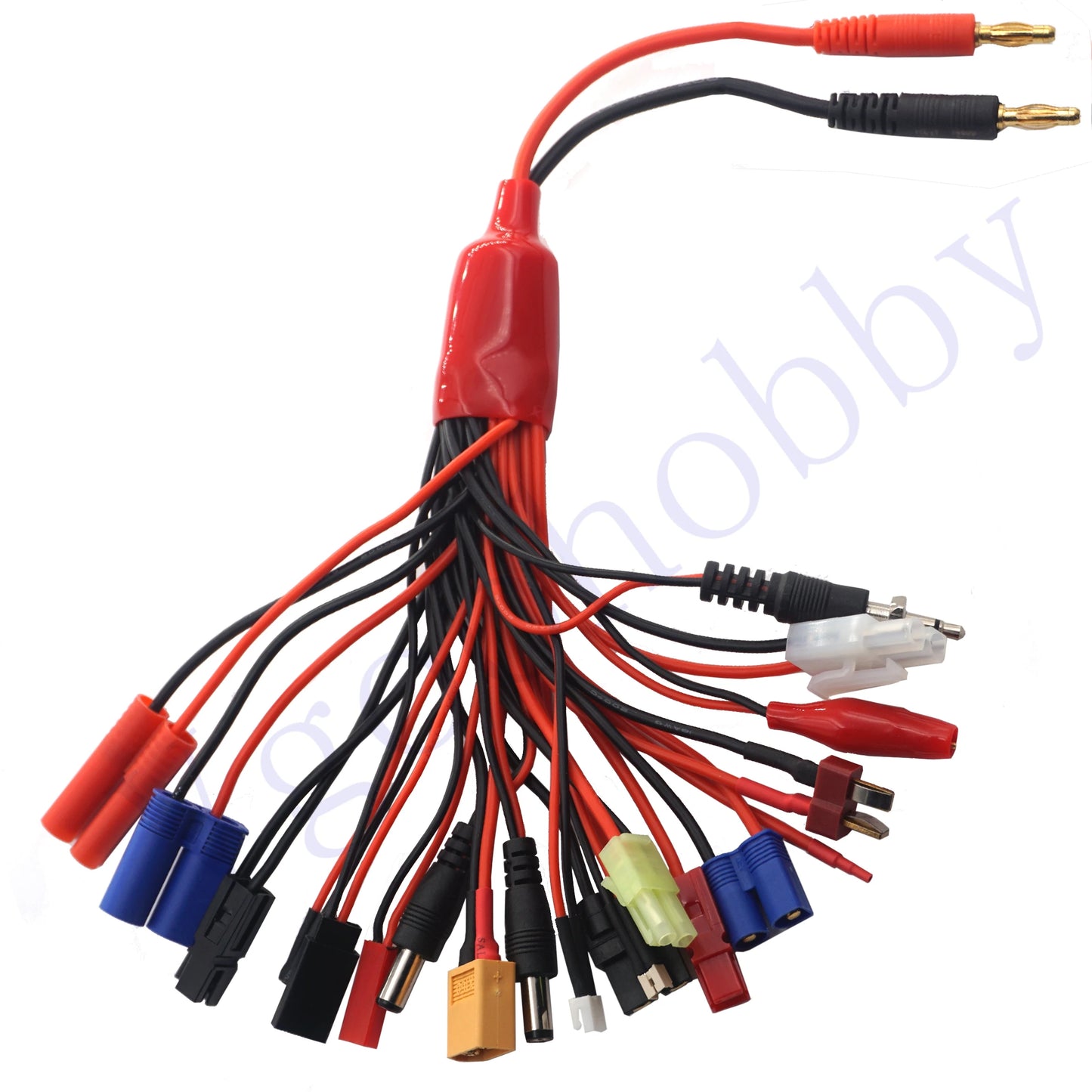 Adaptador de cargador múltiple de batería Lipo 19 en 1 RC, convertidor de Cable de repuesto para cargador de batería Lipo de coche Traxxas Tamiya RC
