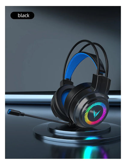 G58 G60 auriculares para juegos 7,1 estéreo SVirtual envolvente bajo auriculares con micrófono luz LED para ordenador PC Gamer plegable