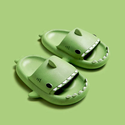 Zapatillas para niños, sandalias de tiburón de dibujos animados, zapatos de verano para niños y niñas, suela suave antideslizante