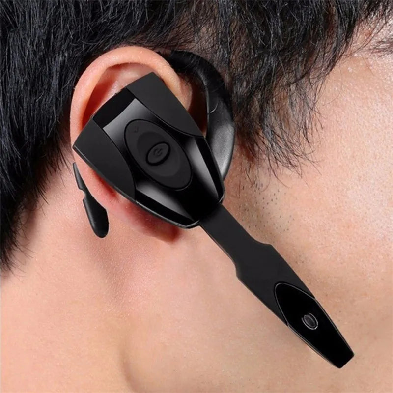 Auriculares inalámbricos para negocios, cascos compatibles con Bluetooth, micrófono, recargable, modo de reposo, conducción de coche, deporte, manos libres