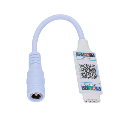 Mini tira de luces LED con Bluetooth, controlador de luz RGB, inalámbrico, Control de teléfono inteligente, cc 5-24V 6A para RGB 3528 5050, accesorios diarios