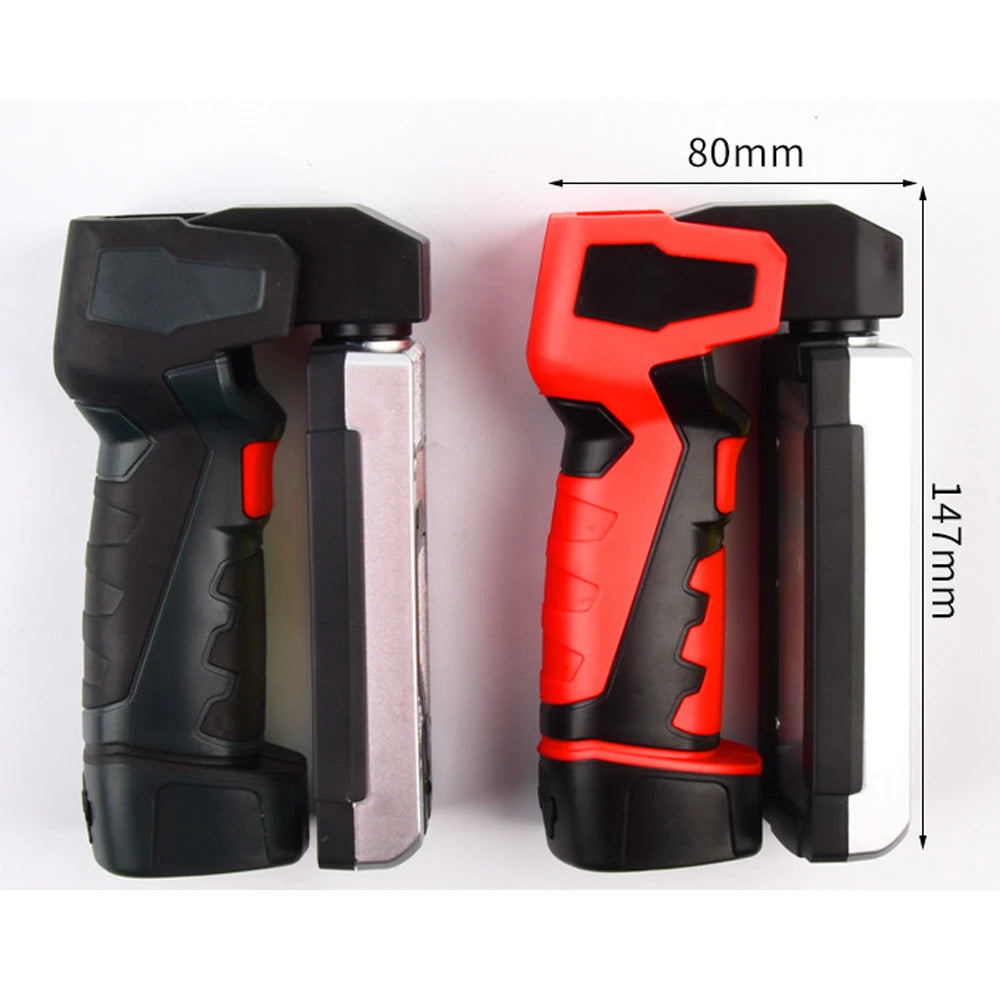 Luz LED de trabajo COB portátil, lámpara mecánica para garaje de coche, lámpara de inspección recargable por USB, luz intermitente de emergencia para coche