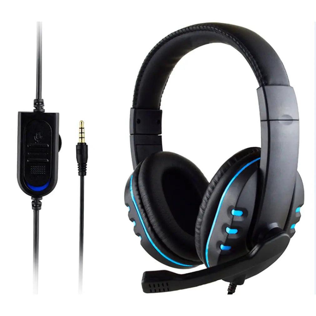 Auriculares para juegos por cable de 3,5mm, auriculares para juegos con cancelación de ruido y micrófono, Control de volumen para PS4 Play Station 4 PC