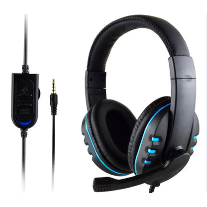 Auriculares para juegos por cable de 3,5mm, auriculares para juegos con cancelación de ruido y micrófono, Control de volumen para PS4 Play Station 4 PC