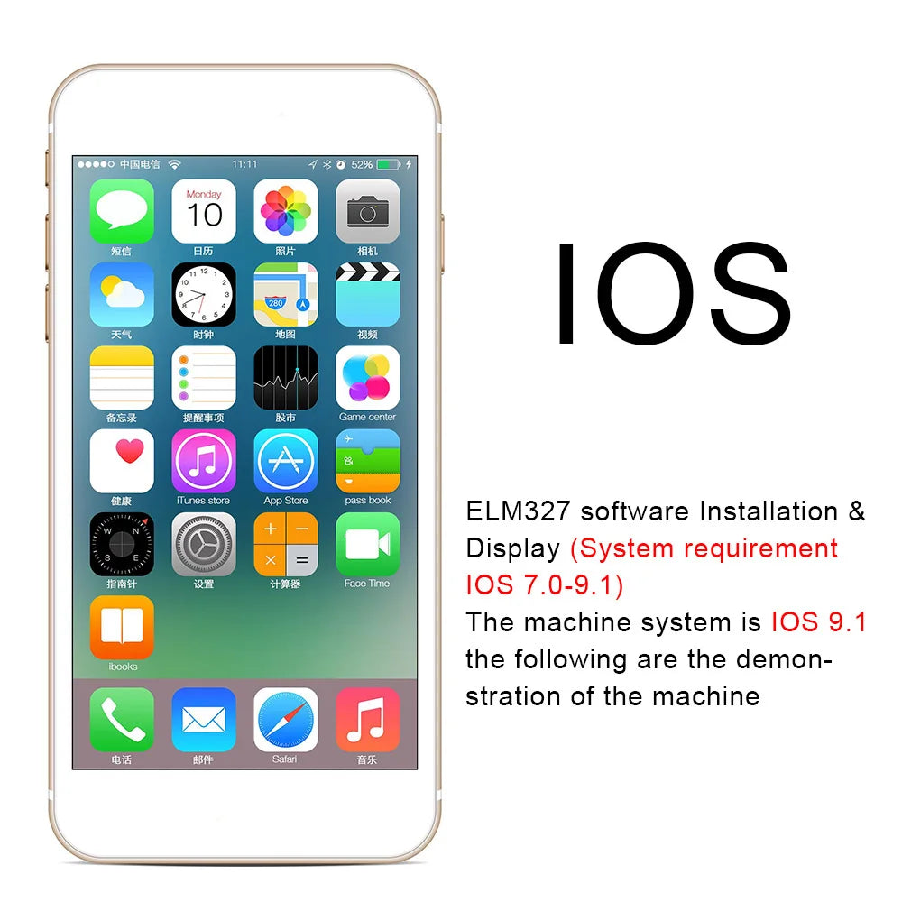 OBDII-herramienta de diagnóstico de coche, escáner lector de código, WiFi/Bluetooth ELM 327 V 1,5 ICAR2 OBD SCAN para Android/IOS PIC18F25K80 Chip