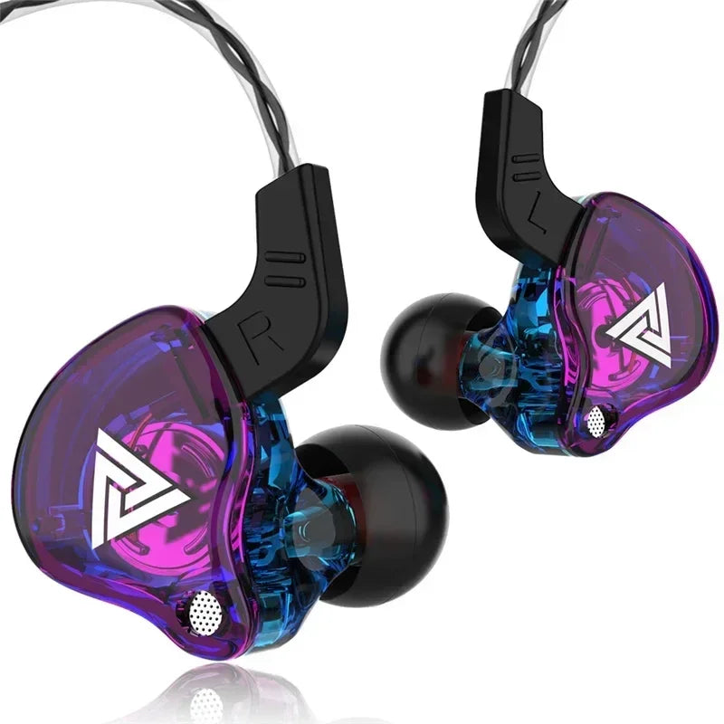 Nuevos auriculares deportivos con micrófono, auriculares con cable de 3,5mm QKZ AK6, auriculares internos para iPhone, auriculares estéreo con micrófono en la oreja para carreras