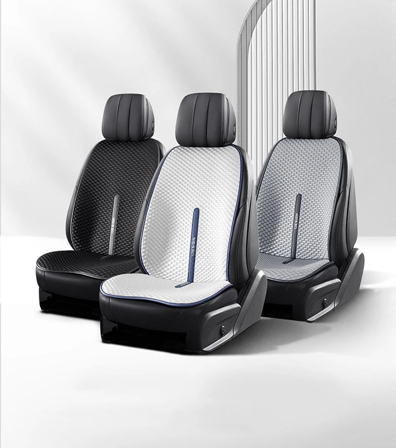 Funda Universal para asiento de coche, fundas de asiento transpirables de seda helada para las cuatro estaciones, funda protectora para asientos frescos, accesorios para coches