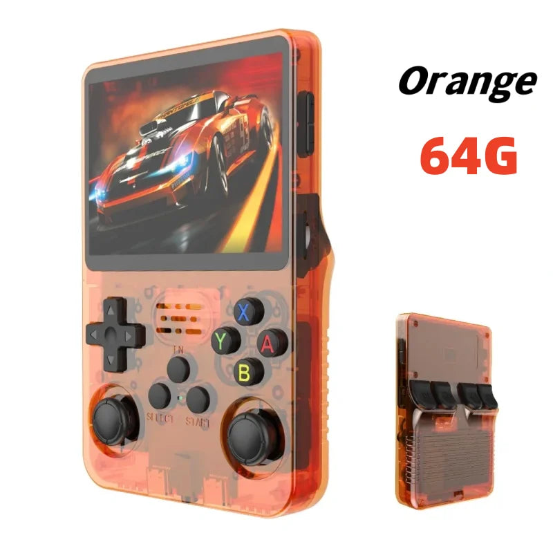 ARKOS R36S consola de videojuegos portátil Retro sistema Linux pantalla IPS de 3,5 pulgadas R35s Pro reproductor de vídeo portátil de bolsillo juegos de 64GB