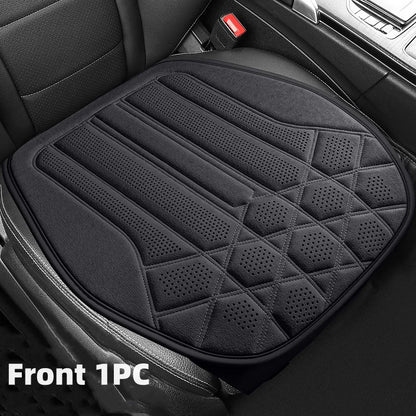 Funda transpirable para asiento de coche, cojín de soporte para asiento frontal de gamuza suave, estilo chaleco de moda, protección para asiento de coche, accesorios interiores