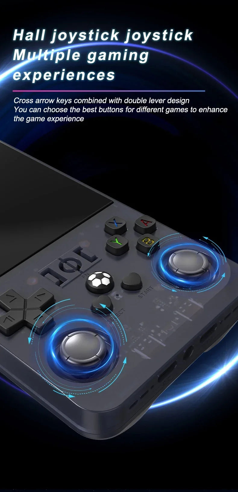 Consola R36 Max, reproductores de juegos portátiles, pantalla IPS de 4 pulgadas, consola de código abierto, reproductor de vídeo de bolsillo Retro, 64G/128G, más de hasta 22000 juegos